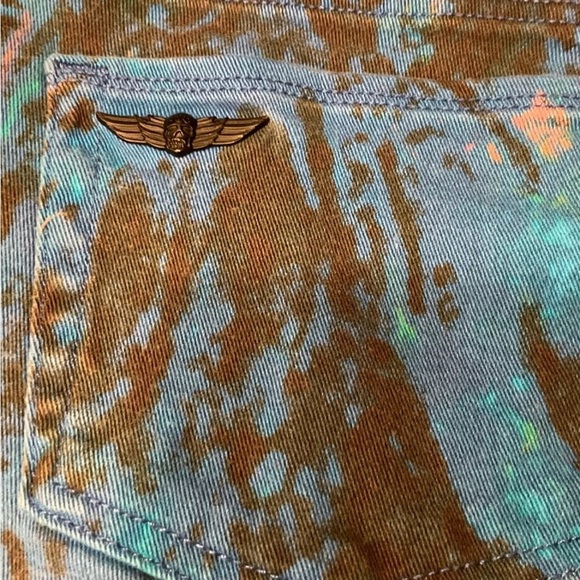 Rock & Republic Women’s/Junior Lolita Paint Splash Shorts Size 6 - Picture 2 of 12